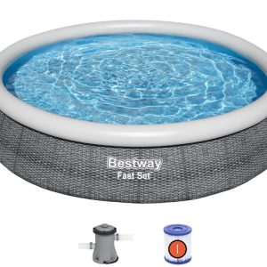 Bestway Fast Set Pool Sæt 366 x 76cm m/Filter Pumpe