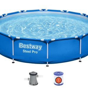 Bestway Steel Pro Frame Pool 366 x 76 cm m/pumpe