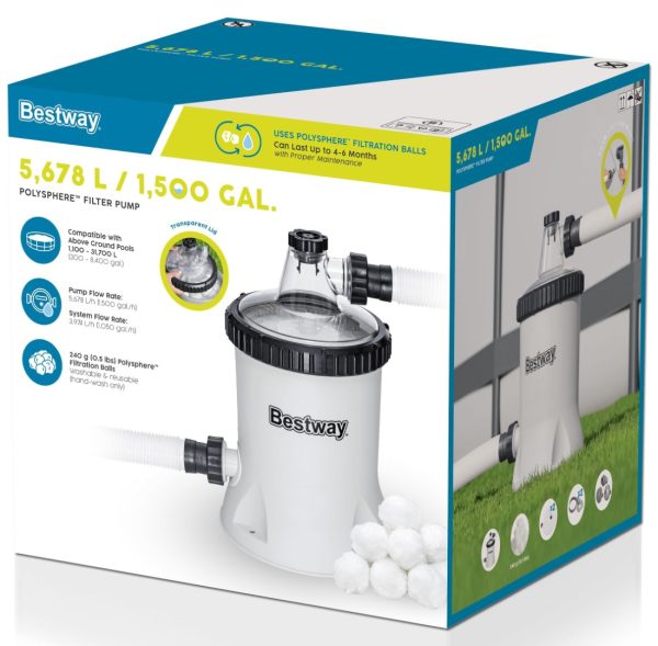 Flowclear 5.678 L Polysphere filterbolde Filterpumpe