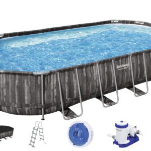 Bestway Power Steel 732 x 366 x 122 cm Oval pool m/stige mv