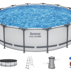 Bestway Steel Pro MAX Frame Pool 427 x 107cm m/pumpe, stige m.v.